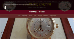 Desktop Screenshot of juwelier-kortum.de